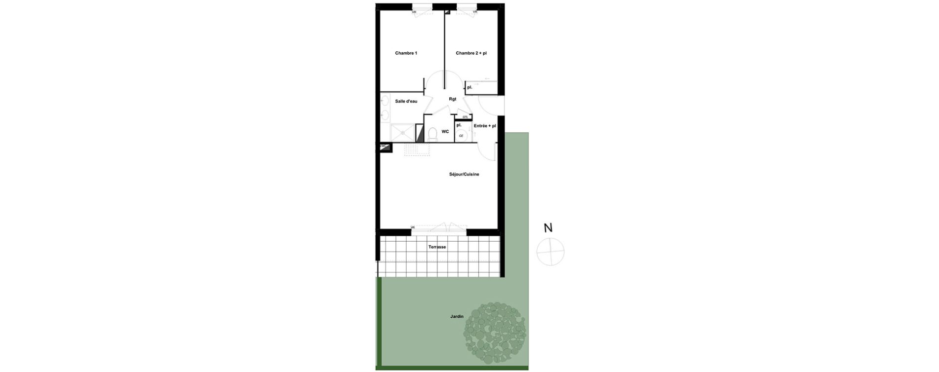 Appartement T3 de 58,34 m2 &agrave; Perpignan Les portes d espagne