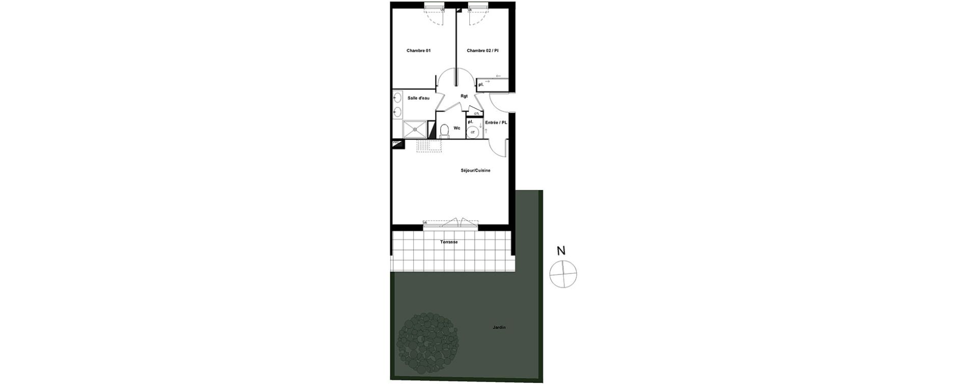 Appartement T3 de 58,70 m2 &agrave; Perpignan Les portes d espagne