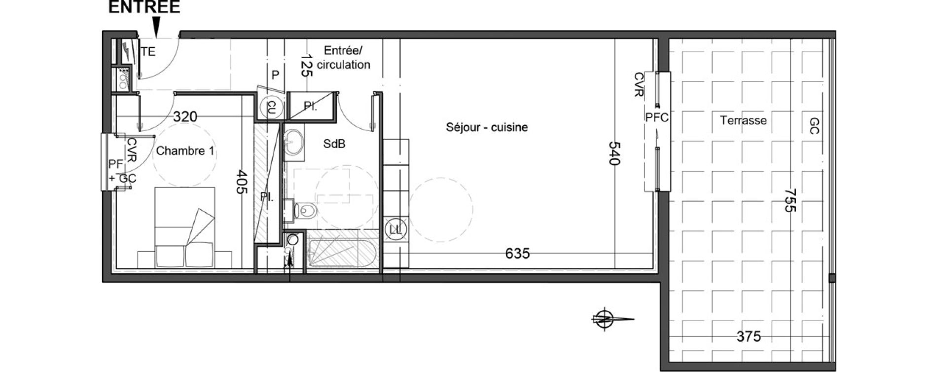 Appartement T2 de 65,00 m2 &agrave; Port-Vendres Centre