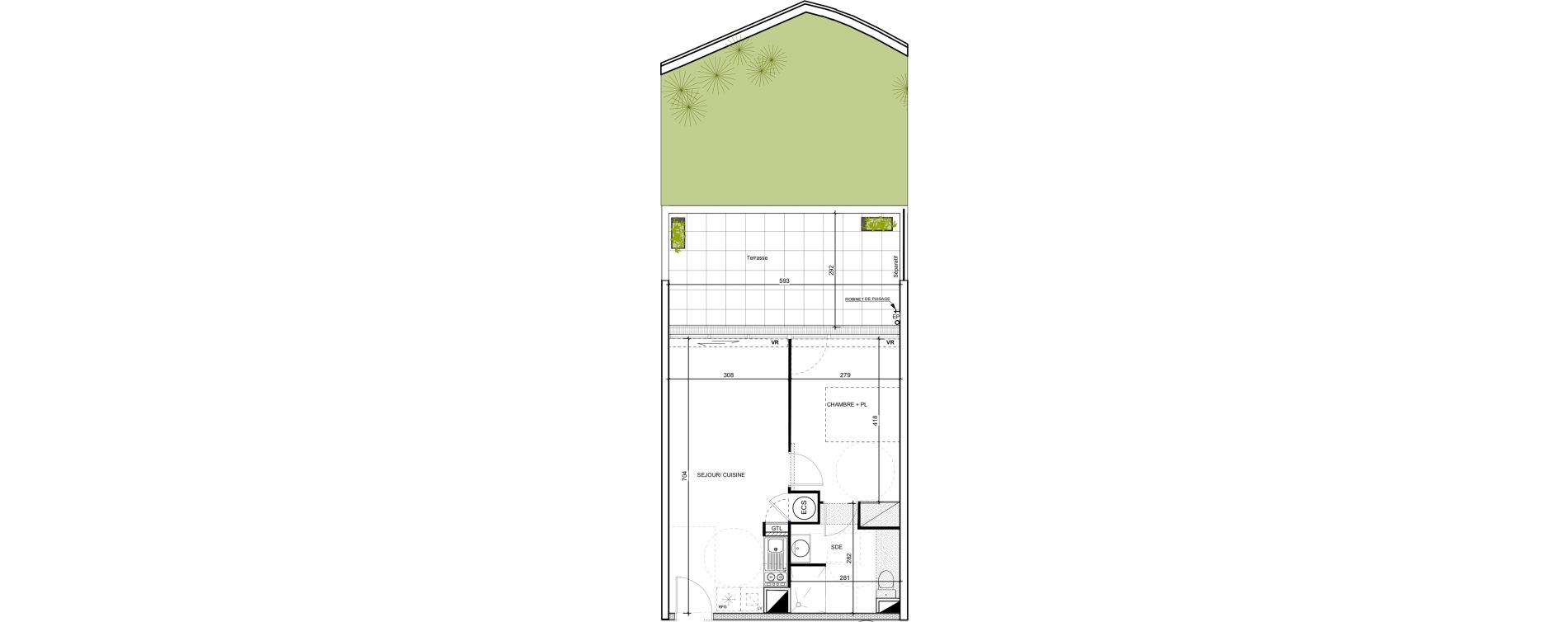 Appartement T2 de 40,20 m2 &agrave; Port-Vendres Centre