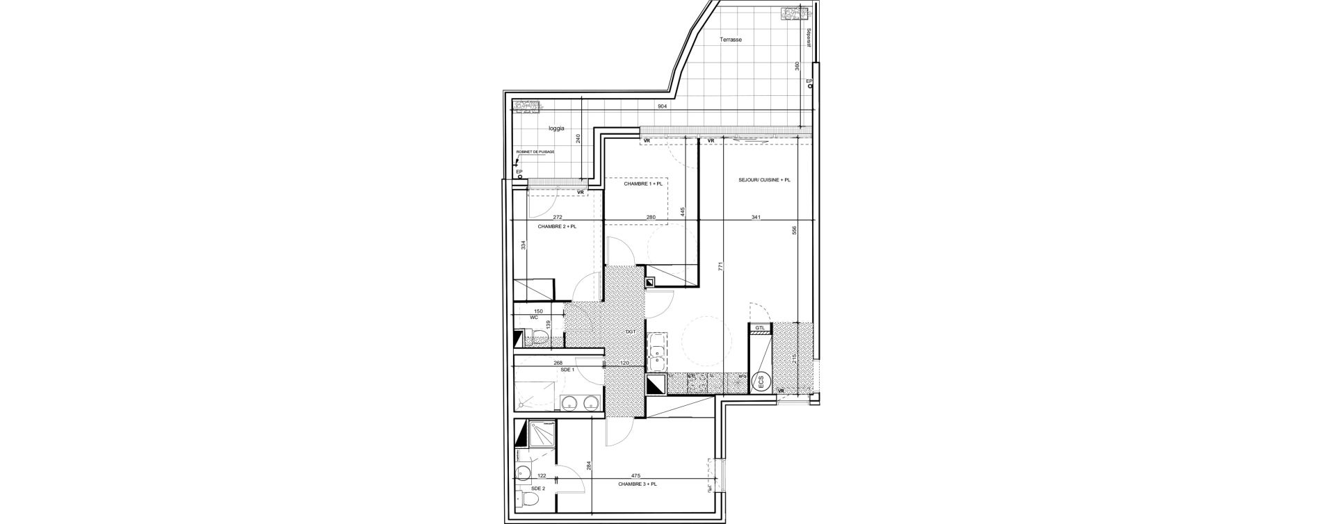 Appartement T4 de 82,90 m2 &agrave; Port-Vendres Centre