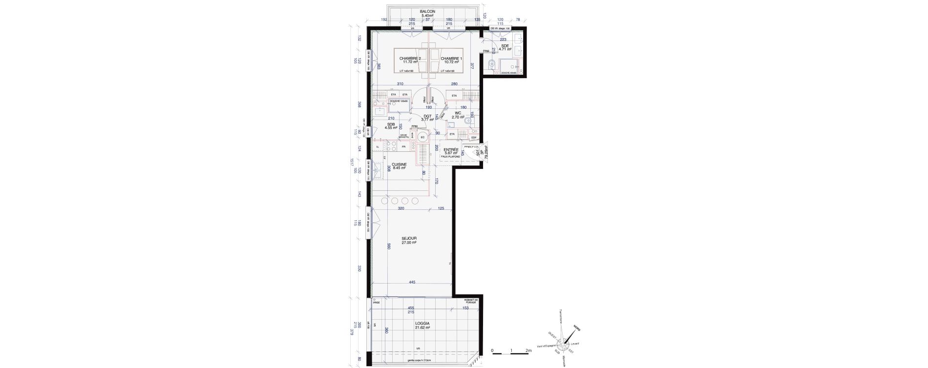 Appartement T3 de 79,29 m2 &agrave; Saint-Cyprien Centre
