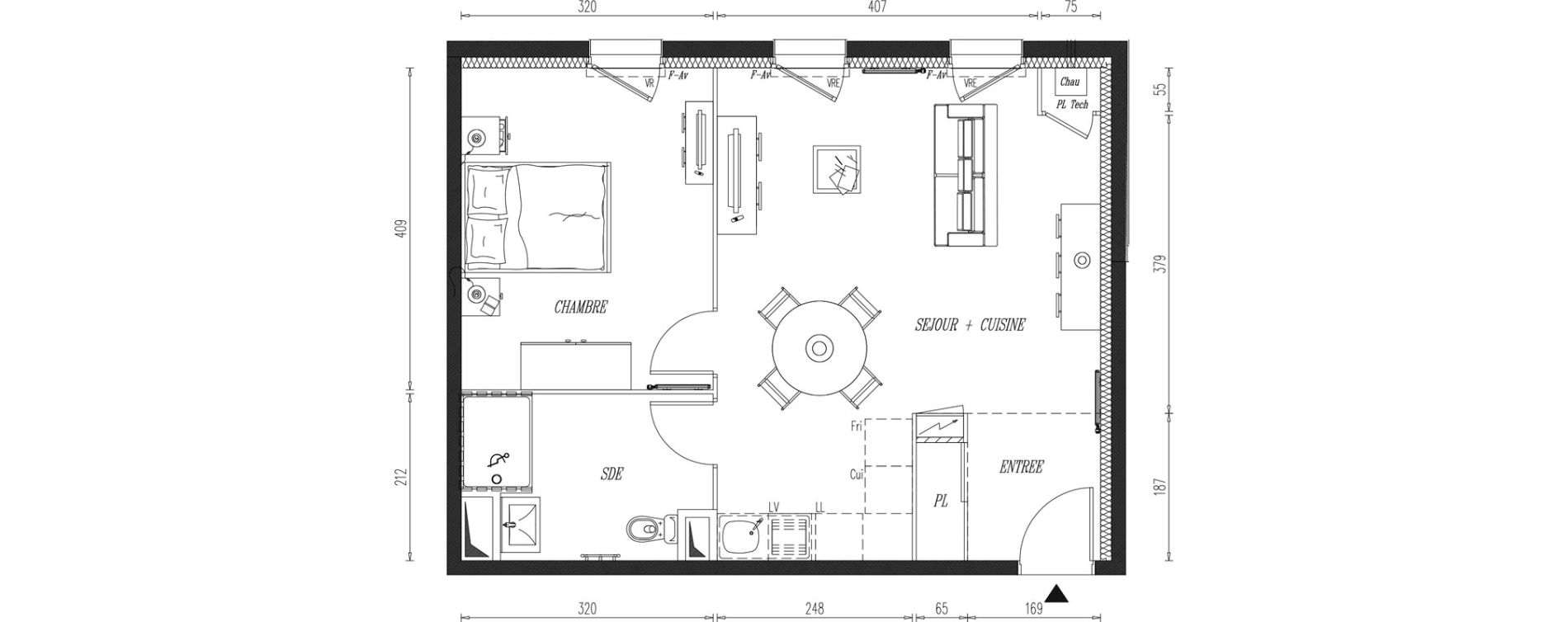 Appartement T2 de 49,20 m2 &agrave; Aigrefeuille-Sur-Maine Centre