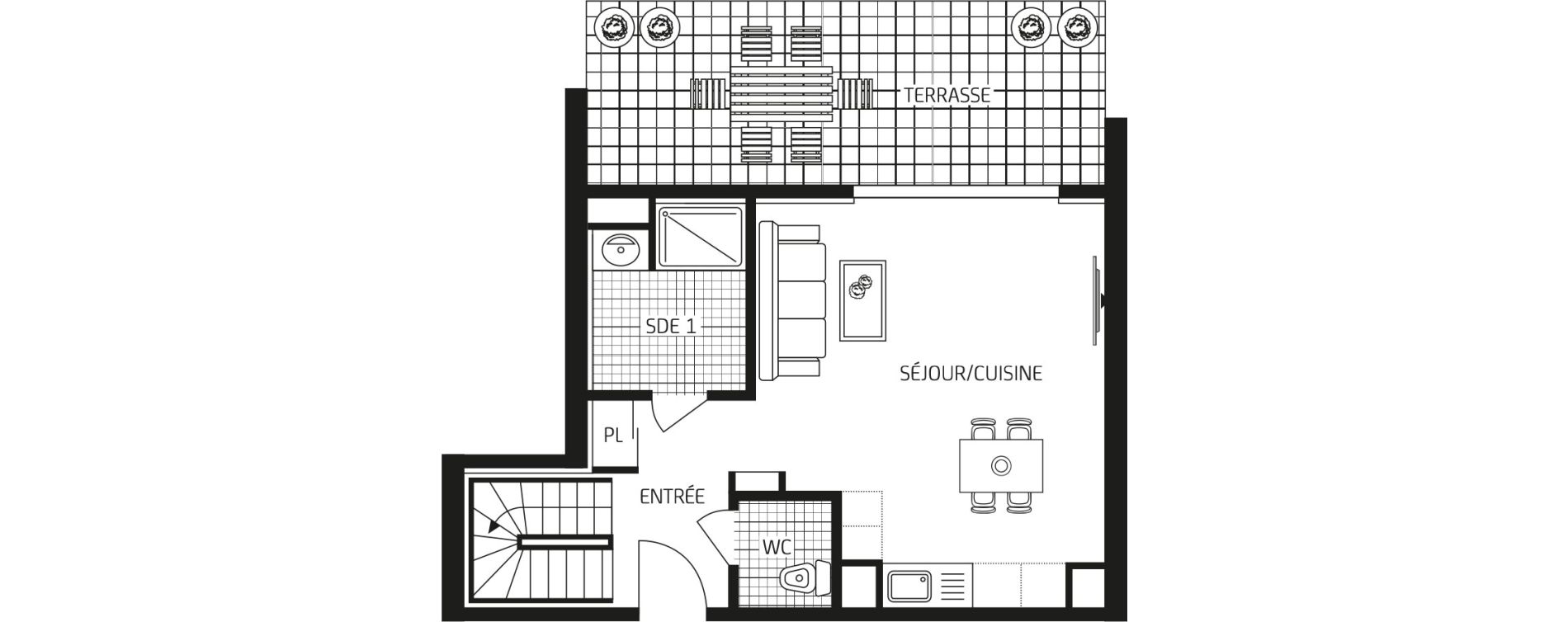 Appartement T3 de 69,55 m2 &agrave; Carquefou Bois saint-lys - florigny