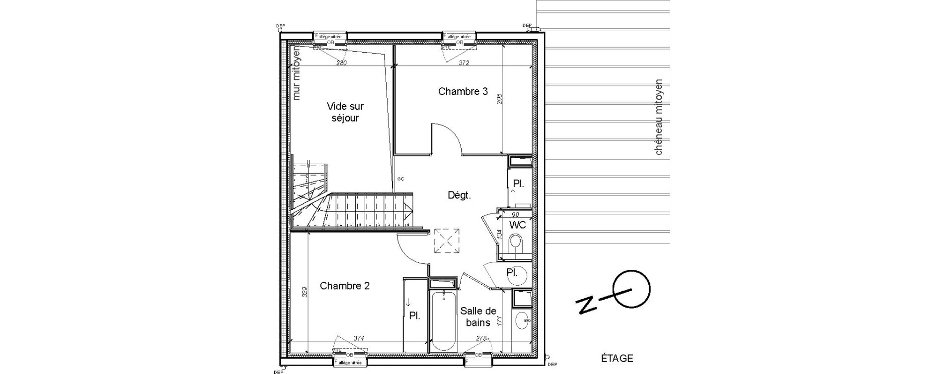 Maison T4 de 88,13 m2 &agrave; Carquefou Centre