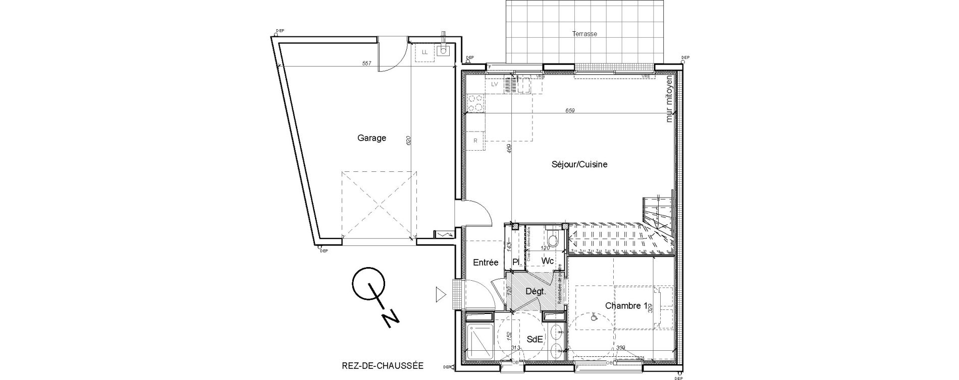 Maison T5 de 107,24 m2 &agrave; Carquefou Centre