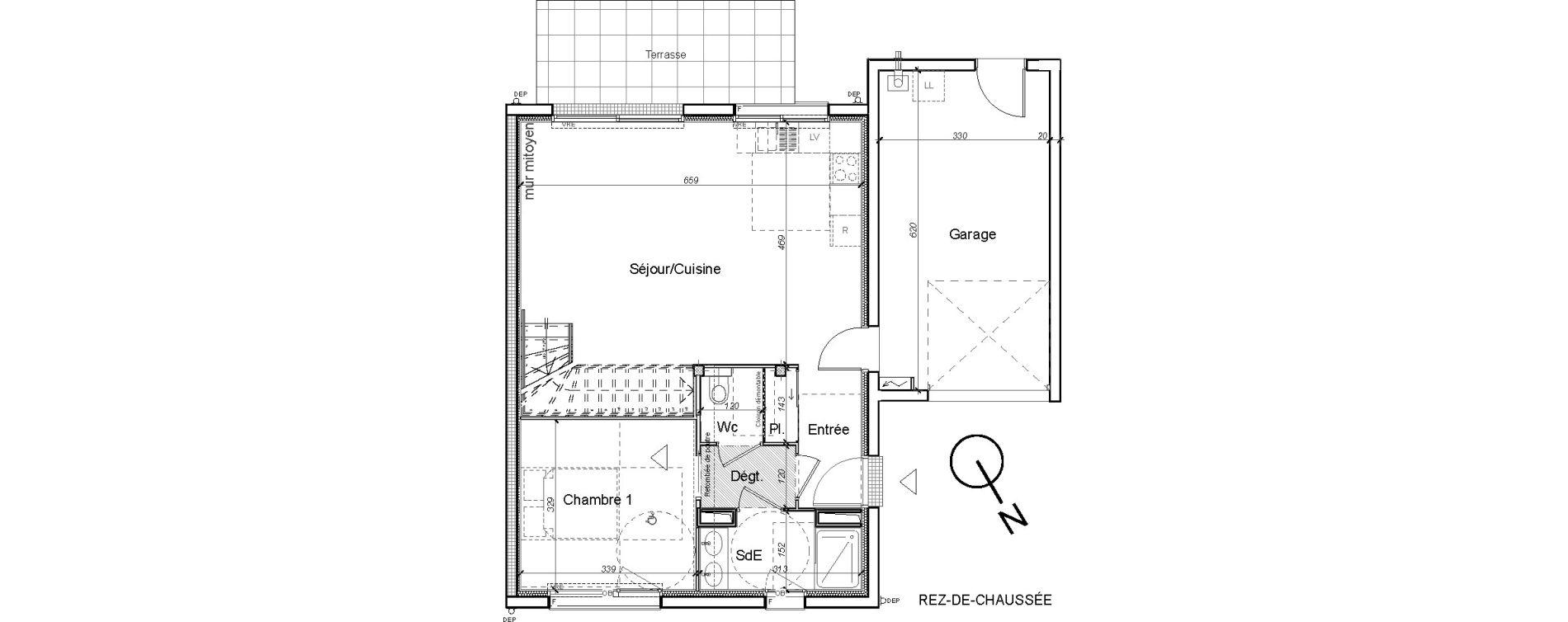 Maison T5 de 107,24 m2 &agrave; Carquefou Centre