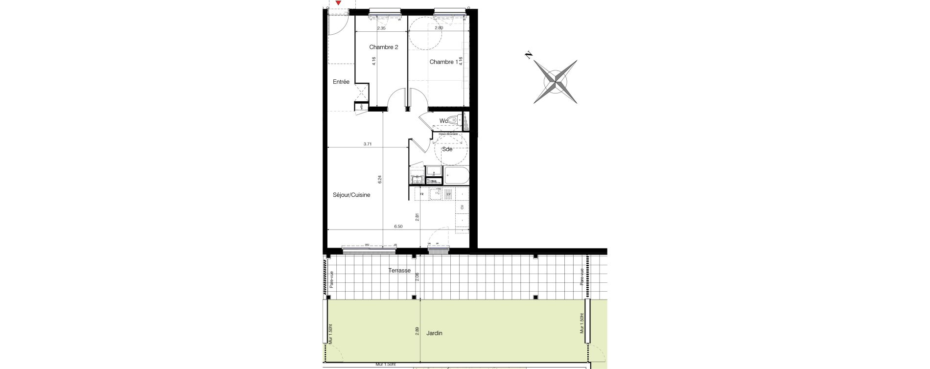 Appartement T3 de 66,04 m2 &agrave; Clisson Le champ de foire