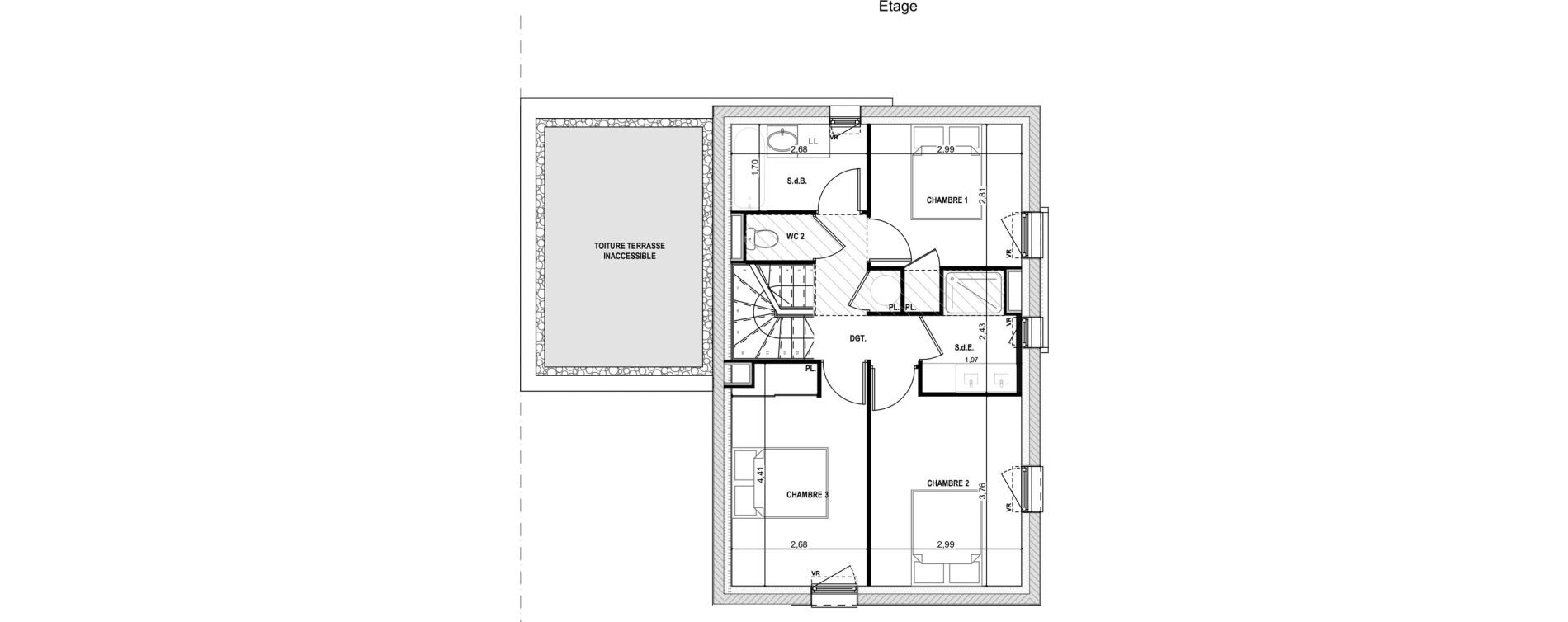 Maison T4 de 95,70 m2 &agrave; Cou&euml;ron La chabossi&egrave;re