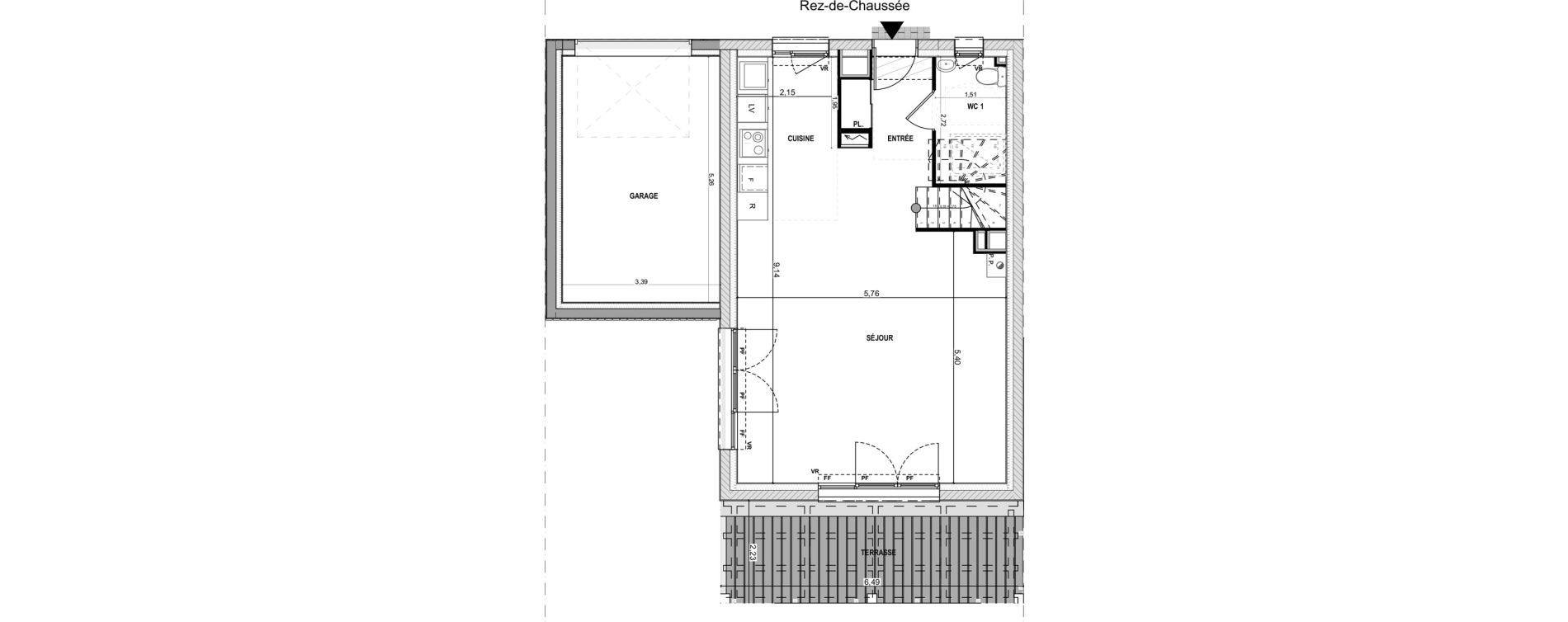 Maison T4 de 92,52 m2 &agrave; Cou&euml;ron La chabossi&egrave;re