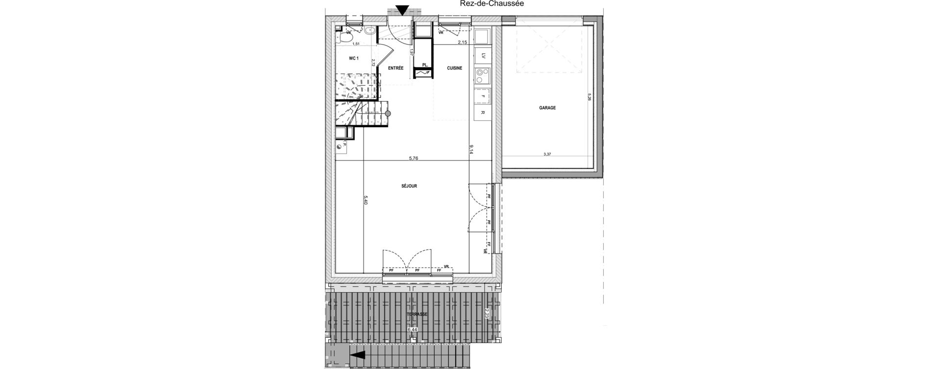Maison T4 de 92,43 m2 &agrave; Cou&euml;ron La chabossi&egrave;re