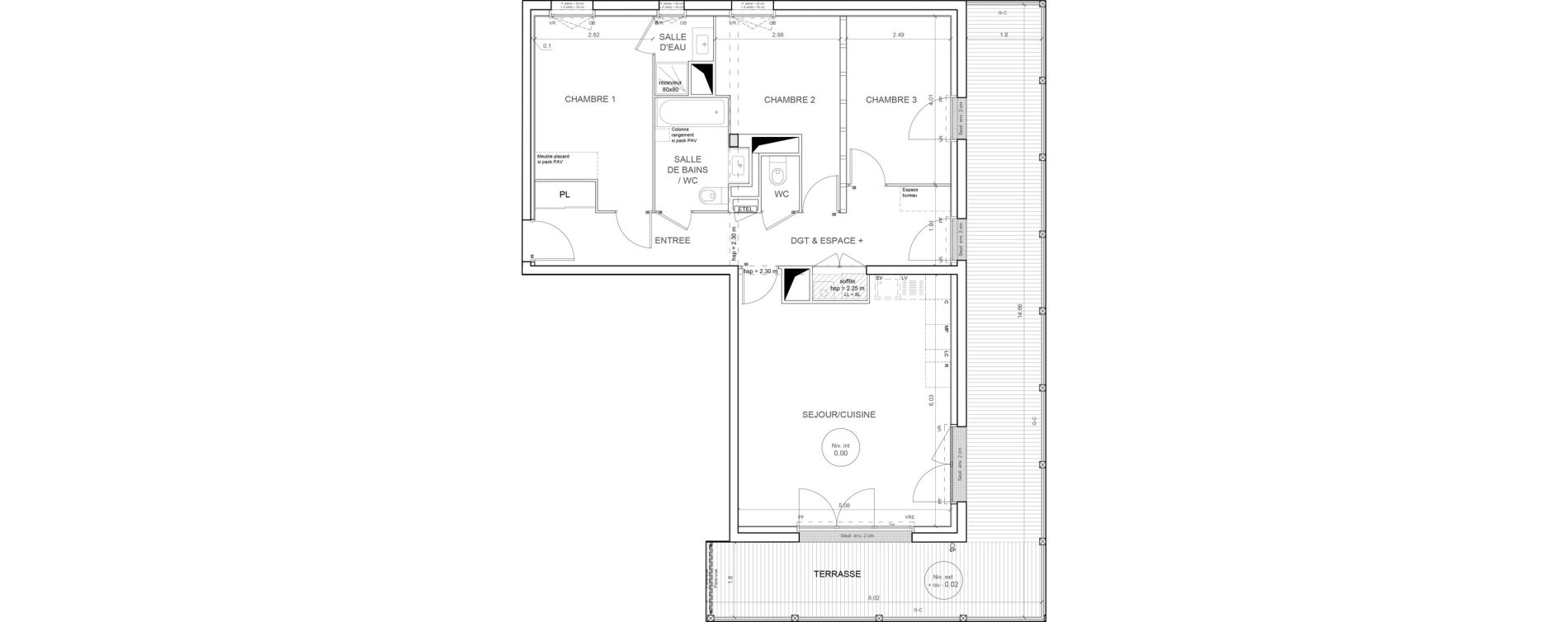Appartement T4 de 86,08 m2 &agrave; Gu&eacute;rande Maison neuve