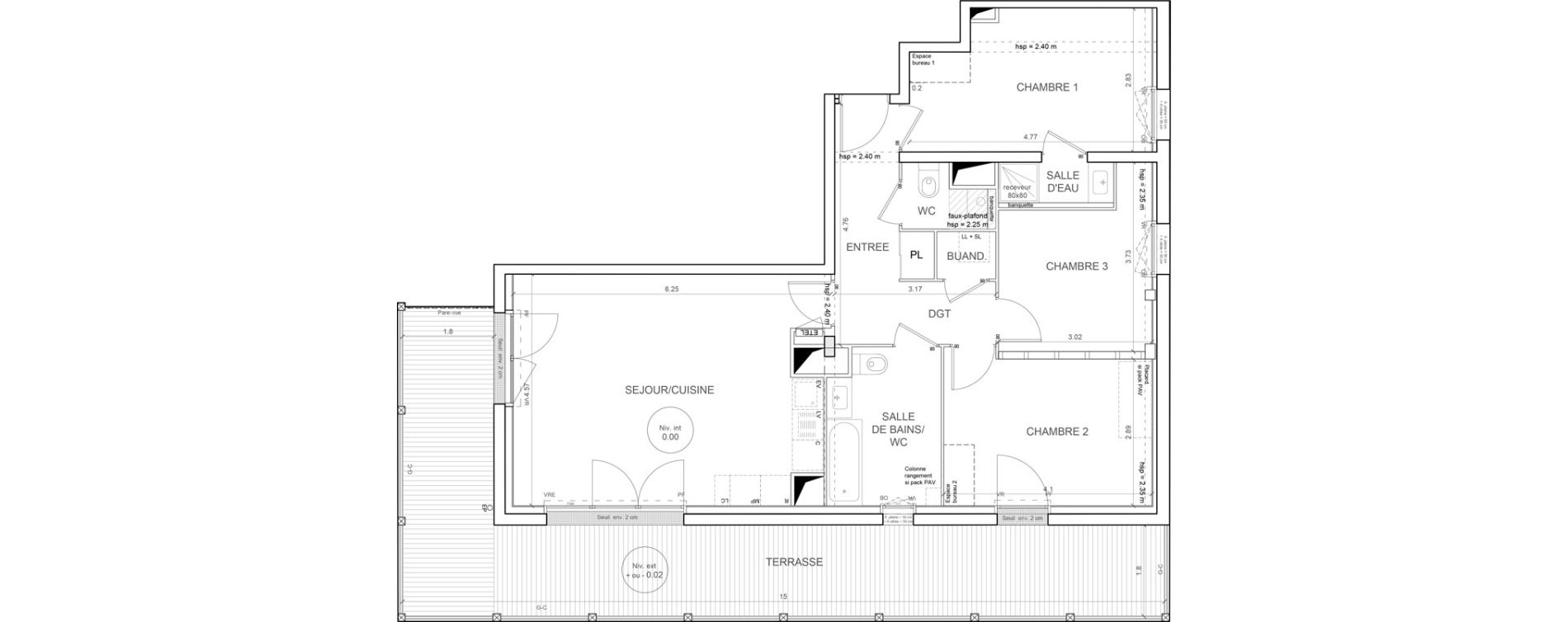 Appartement T4 de 81,31 m2 &agrave; Gu&eacute;rande Maison neuve