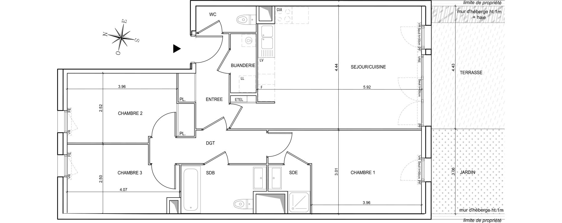 Appartement T4 de 80,92 m2 &agrave; Haute-Goulaine Centre