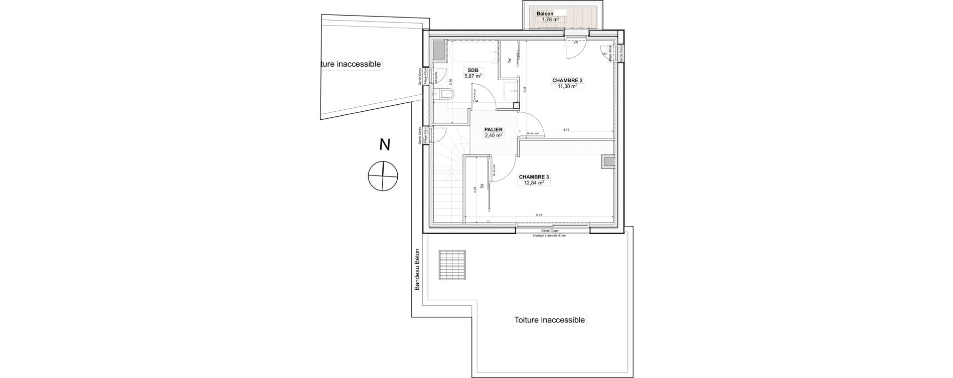Maison T4 de 92,46 m2 &agrave; La Baule-Escoublac Escoublac