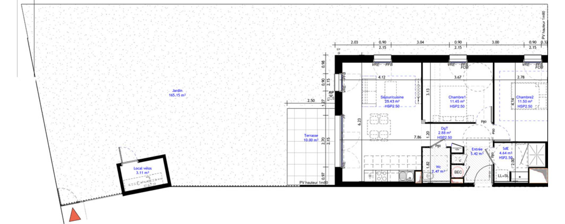 Appartement T3 de 63,79 m2 &agrave; La Baule-Escoublac Escoublac