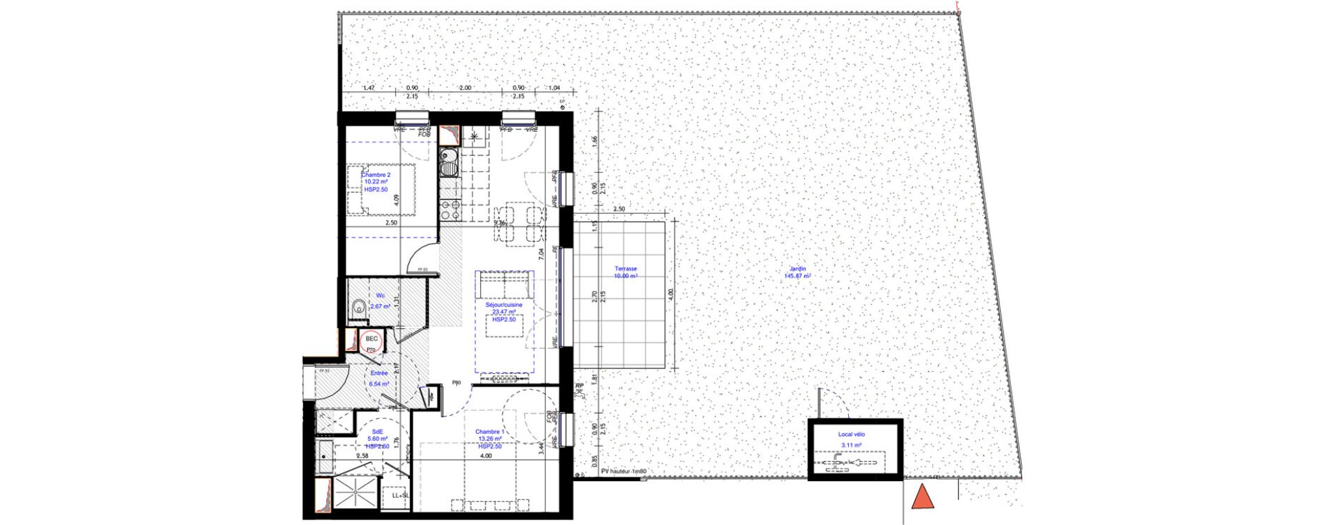 Appartement T3 de 61,75 m2 &agrave; La Baule-Escoublac Escoublac