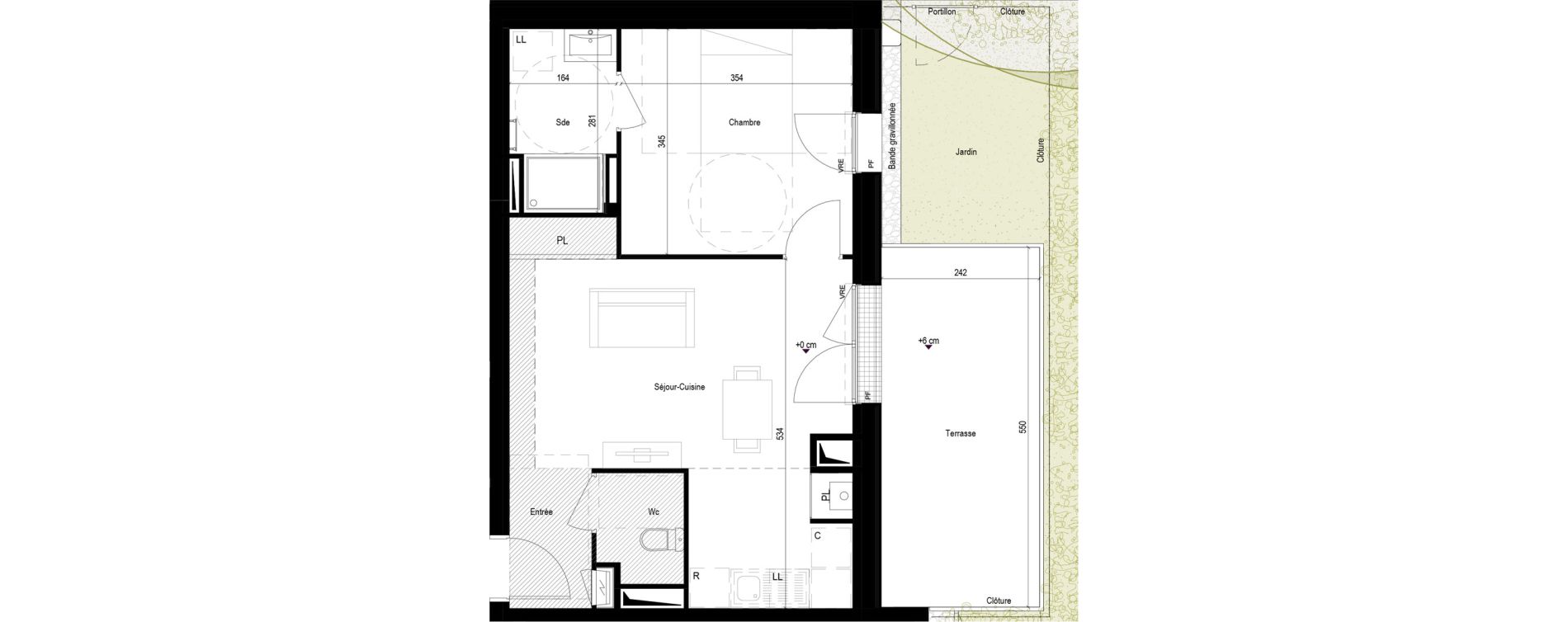 Appartement T2 de 43,60 m2 &agrave; La Baule-Escoublac Le guezy