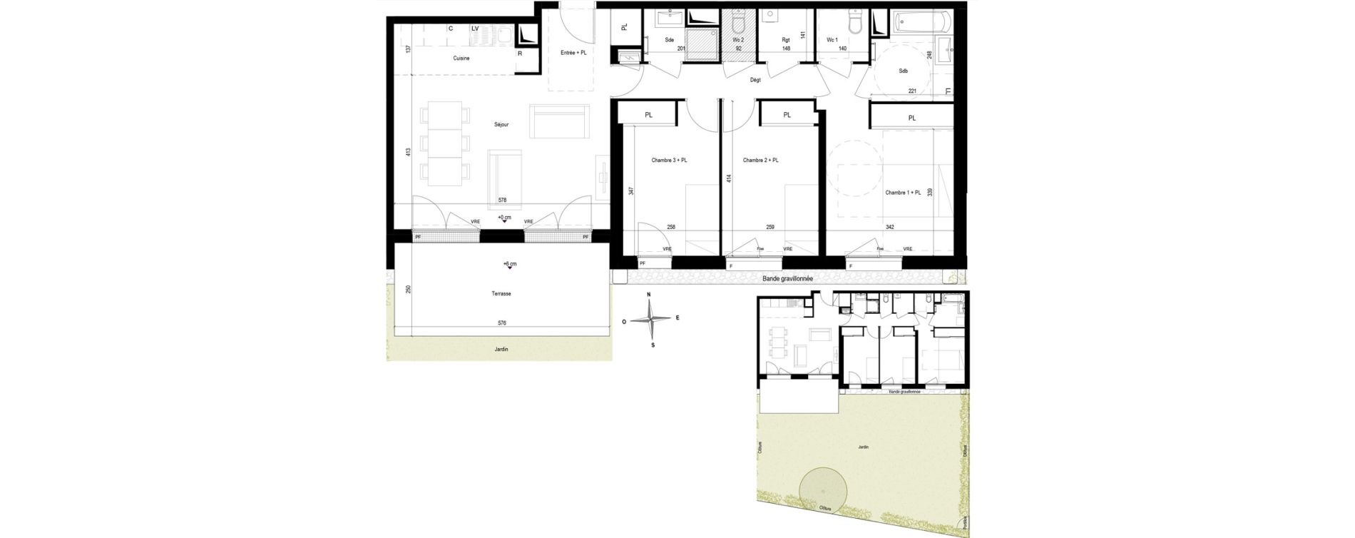 Appartement T4 de 87,50 m2 &agrave; La Baule-Escoublac Le guezy