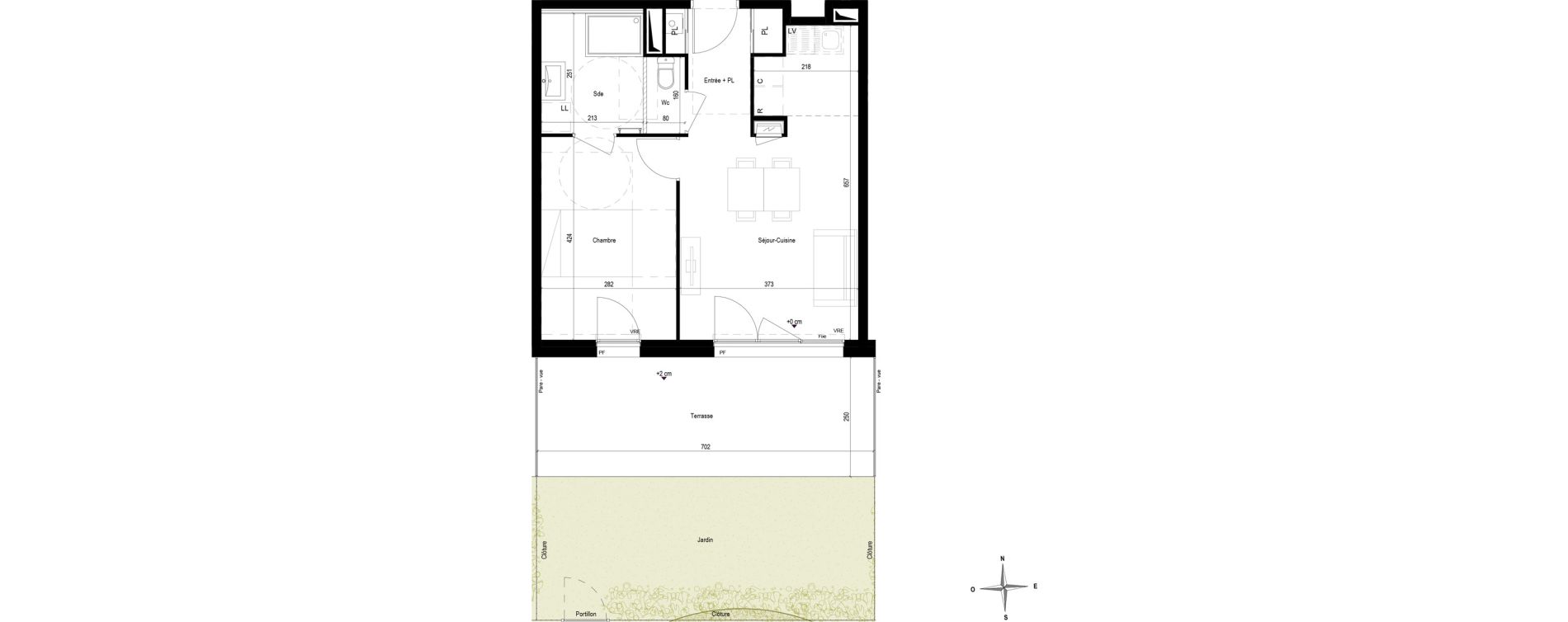 Appartement T2 de 43,30 m2 &agrave; La Baule-Escoublac Le guezy
