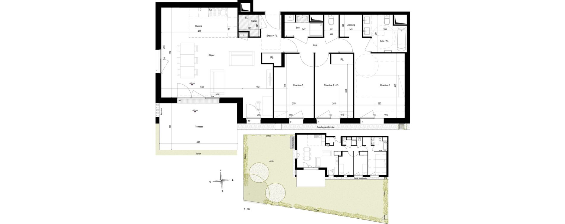 Appartement T4 de 94,35 m2 &agrave; La Baule-Escoublac Le guezy