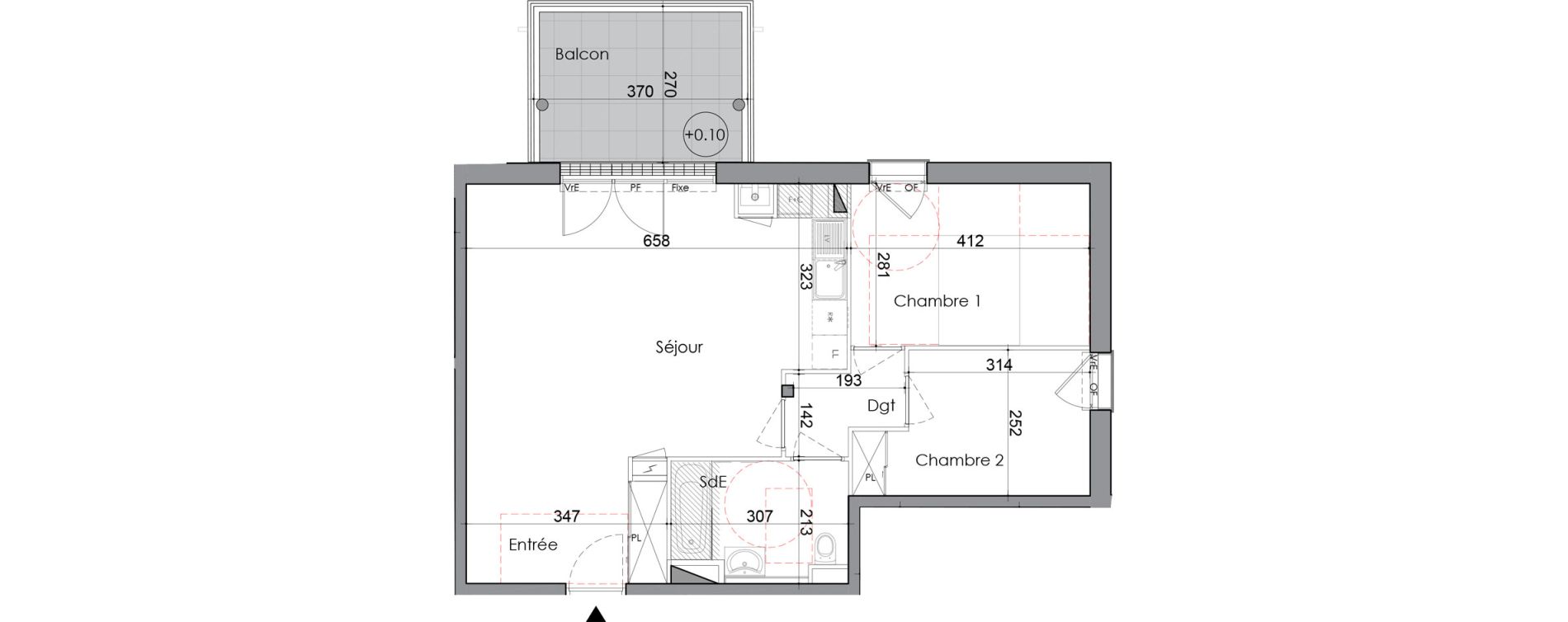 Appartement T3 de 65,95 m2 &agrave; La Baule-Escoublac Escoublac