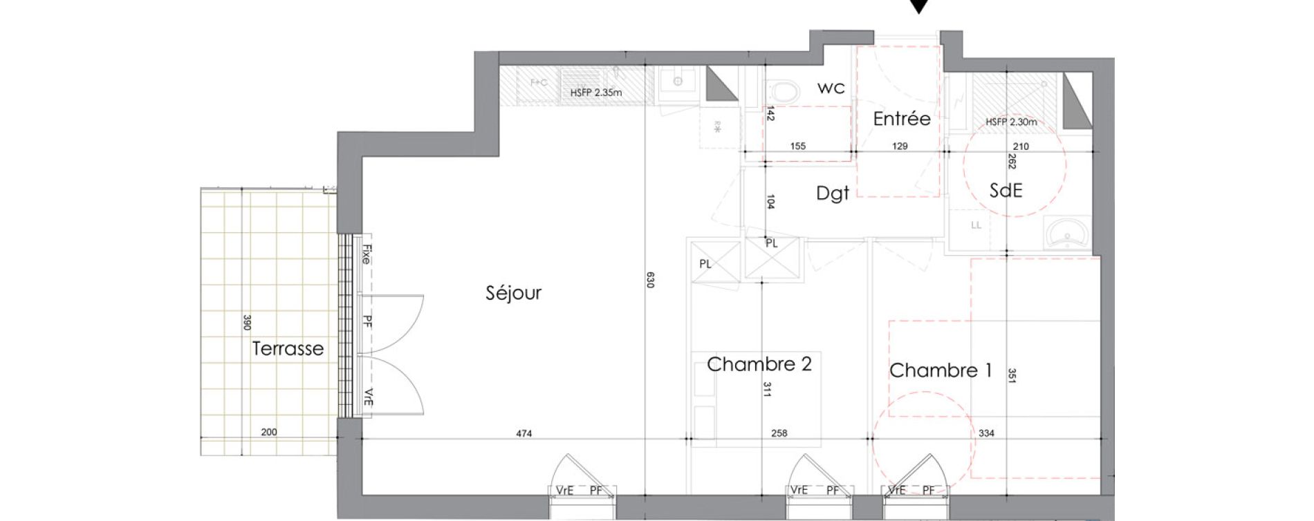 Appartement T3 de 62,50 m2 &agrave; La Baule-Escoublac Escoublac