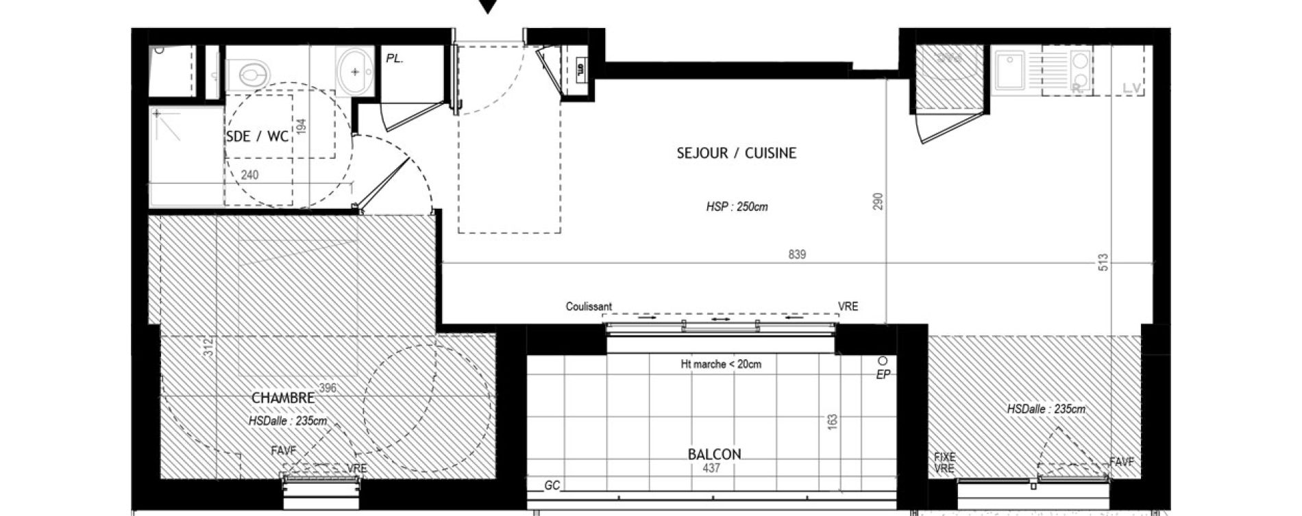 Appartement T2 de 47,87 m2 &agrave; La Baule-Escoublac Beslon