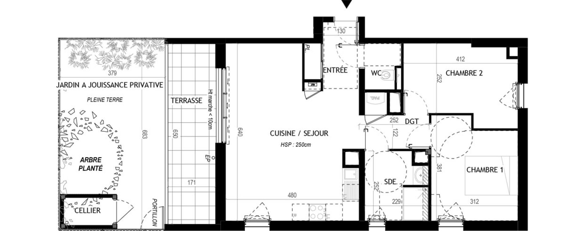 Appartement T3 de 63,84 m2 &agrave; La Baule-Escoublac Beslon