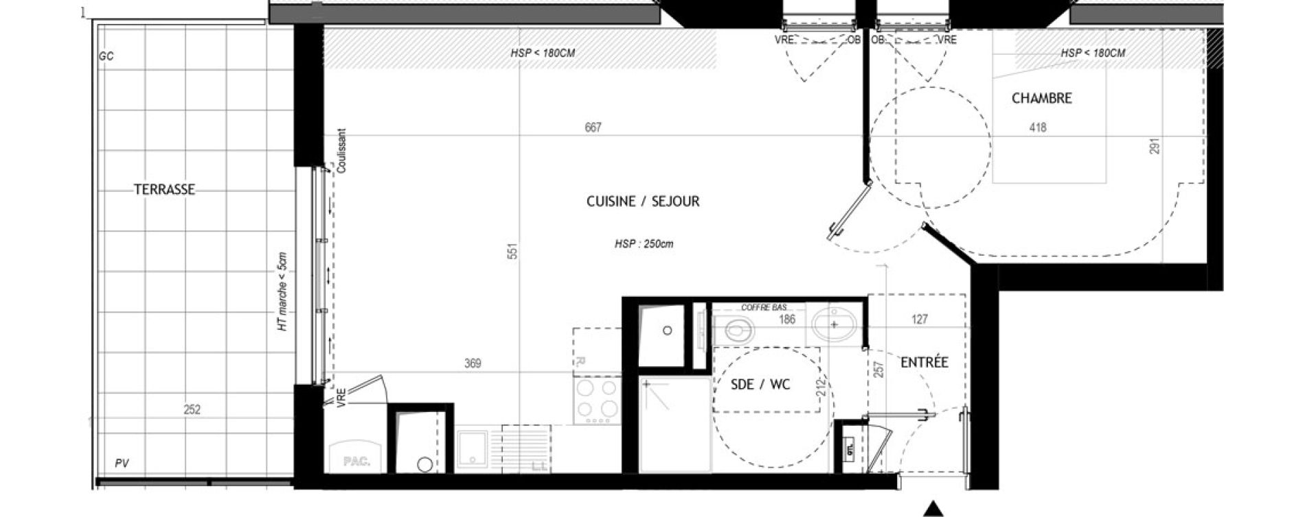 Appartement T2 de 46,41 m2 &agrave; La Baule-Escoublac Beslon