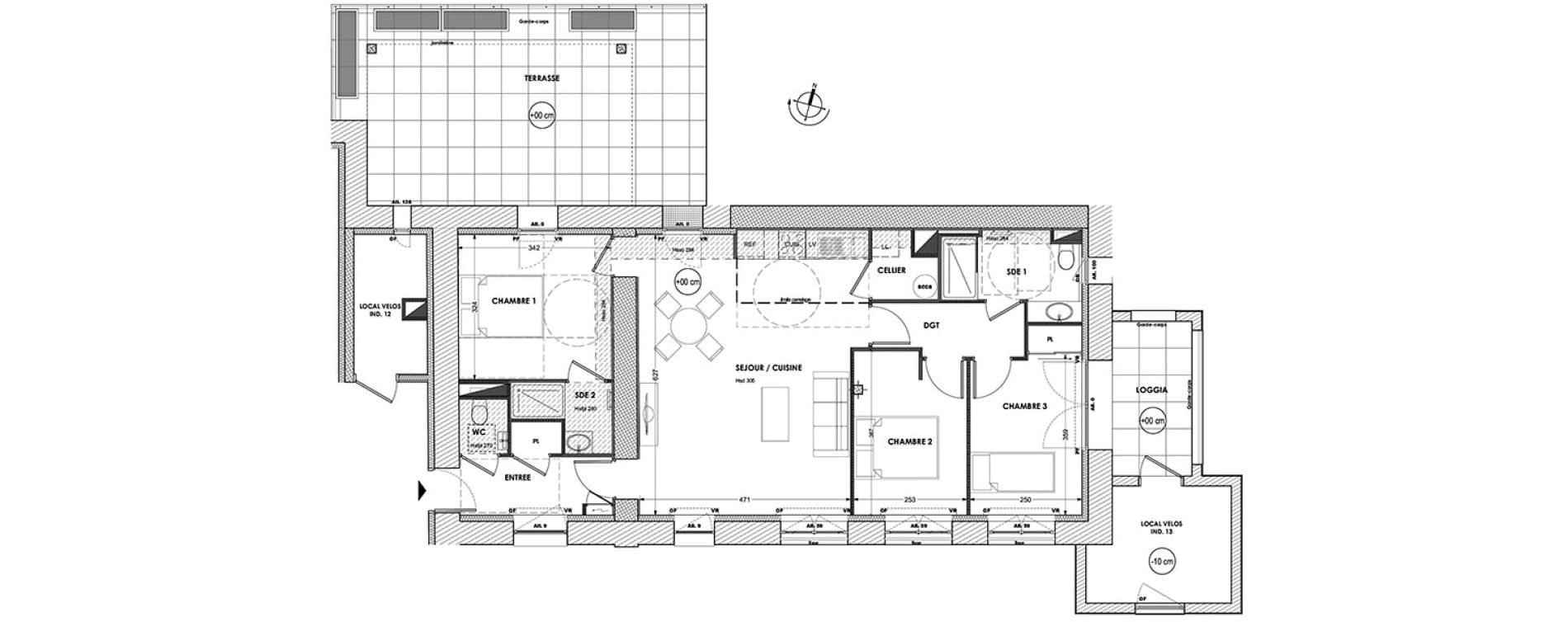 Appartement T4 de 80,87 m2 &agrave; La Baule-Escoublac Centre