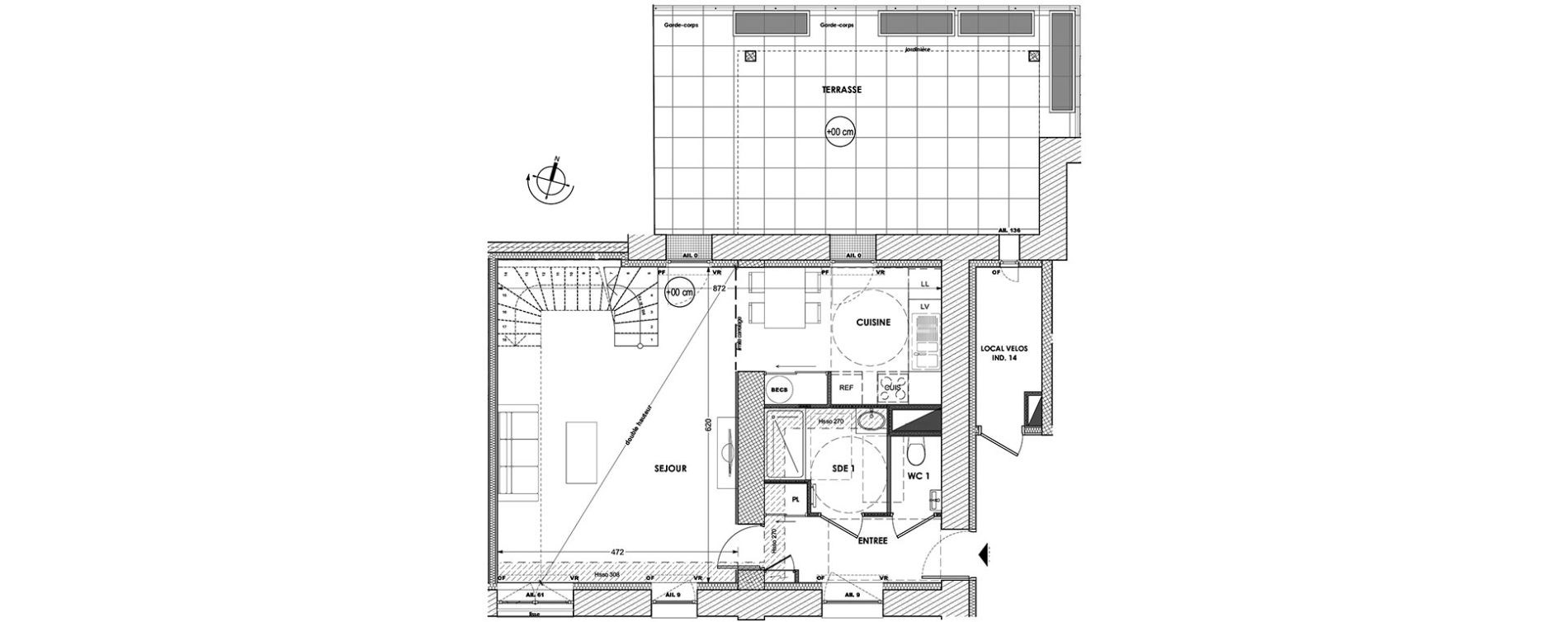 Appartement T3 de 84,68 m2 &agrave; La Baule-Escoublac Centre