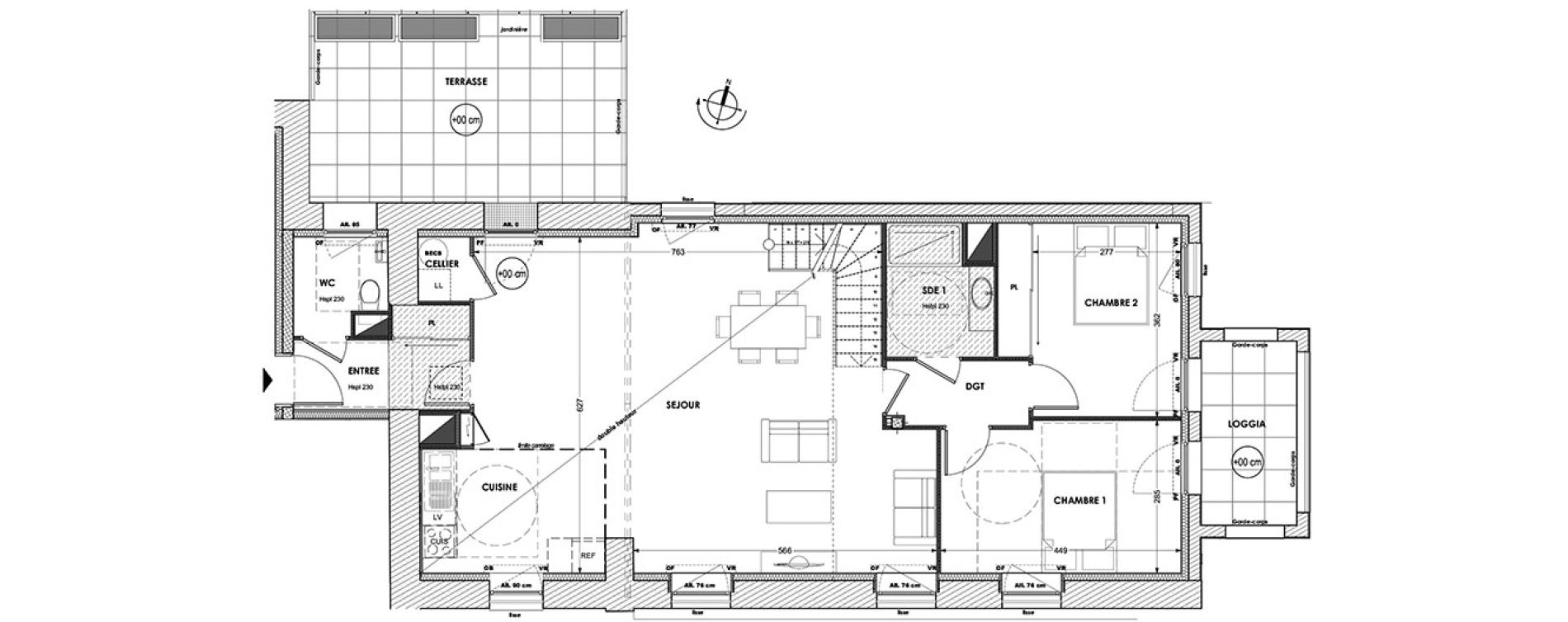 Appartement T4 de 104,42 m2 &agrave; La Baule-Escoublac Centre