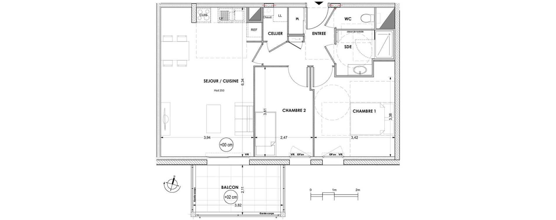 Appartement T3 de 59,86 m2 &agrave; La Baule-Escoublac Centre