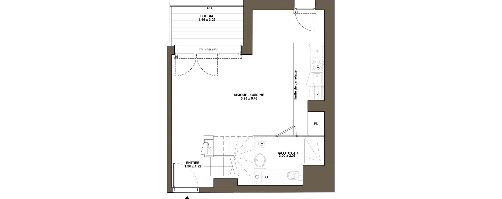 Duplex T4 de 81,01 m2 &agrave; La Chapelle-Sur-Erdre Plessis - coutanci&egrave;re