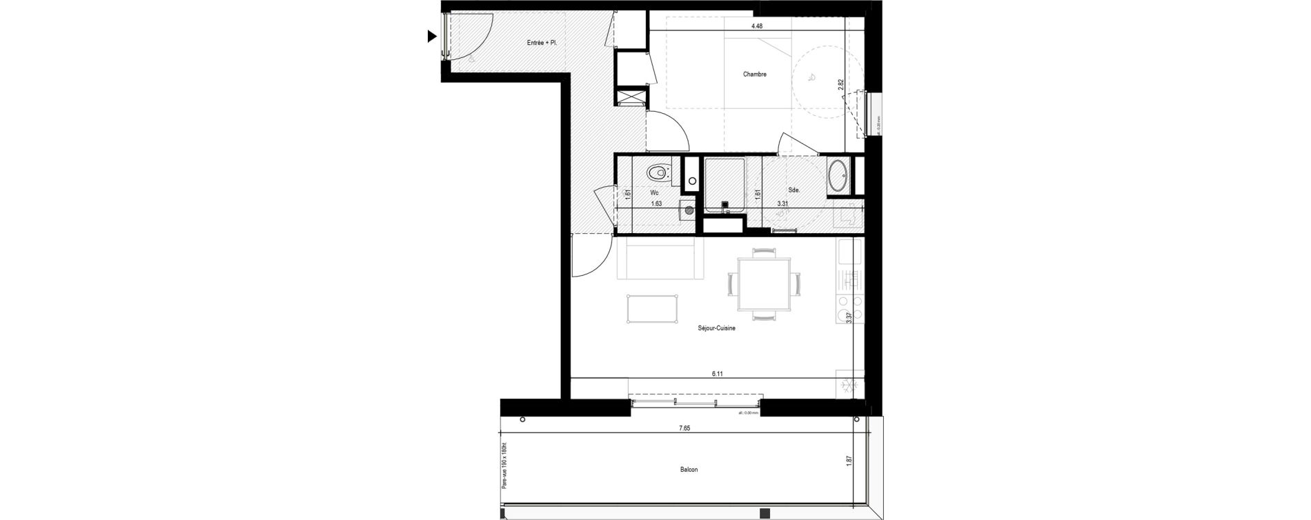 Appartement T2 de 49,85 m2 &agrave; La Turballe Centre