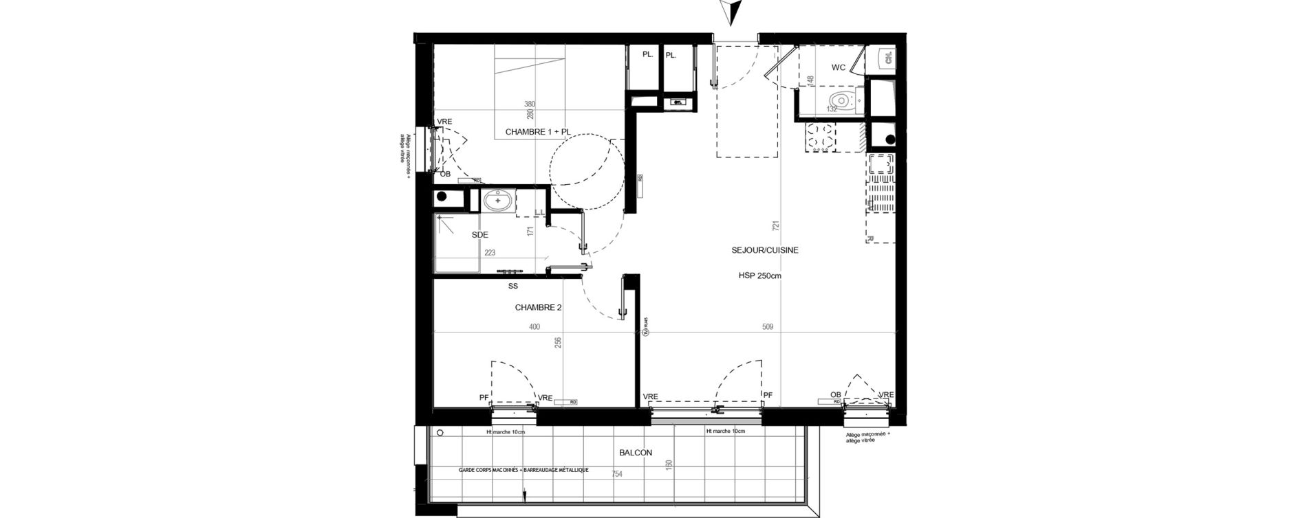 Appartement T3 de 62,61 m2 au Loroux-Bottereau Centre