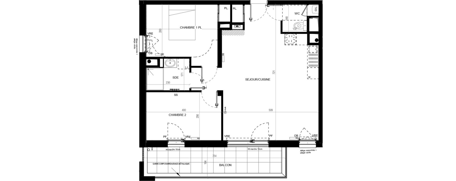 Appartement T3 de 62,61 m2 au Loroux-Bottereau Centre