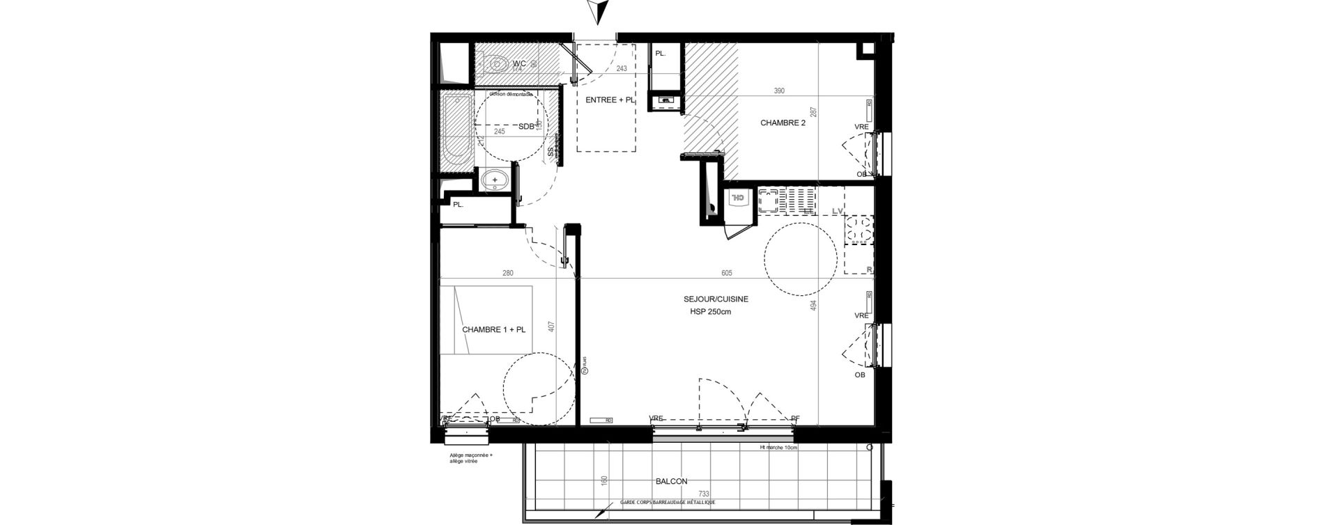 Appartement T3 de 66,64 m2 au Loroux-Bottereau Centre