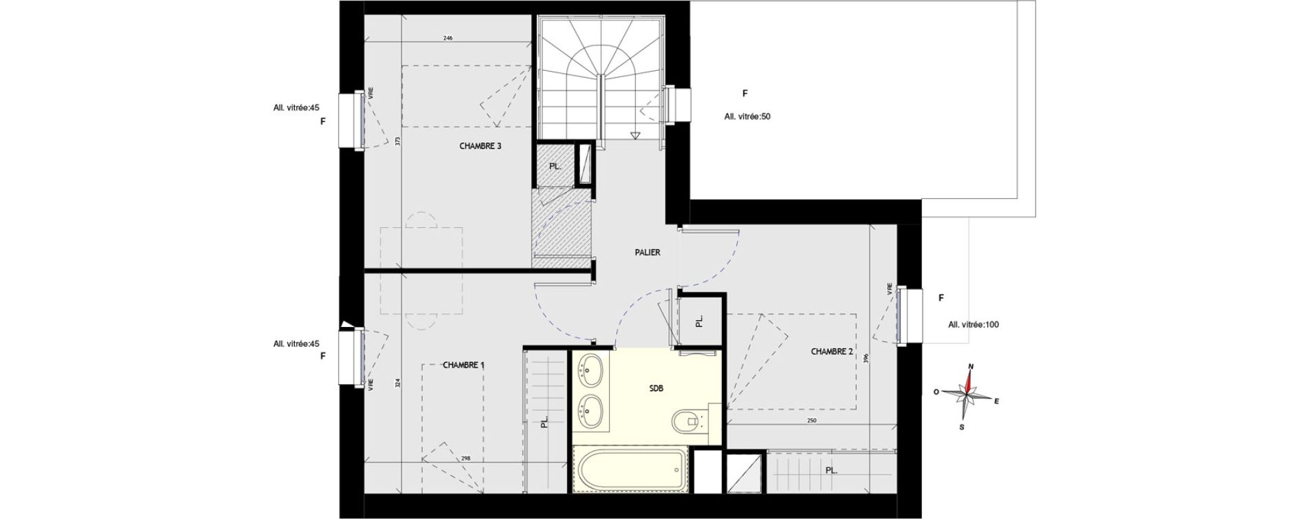 Maison T4 de 79,92 m2 aux Sorini&egrave;res Centre