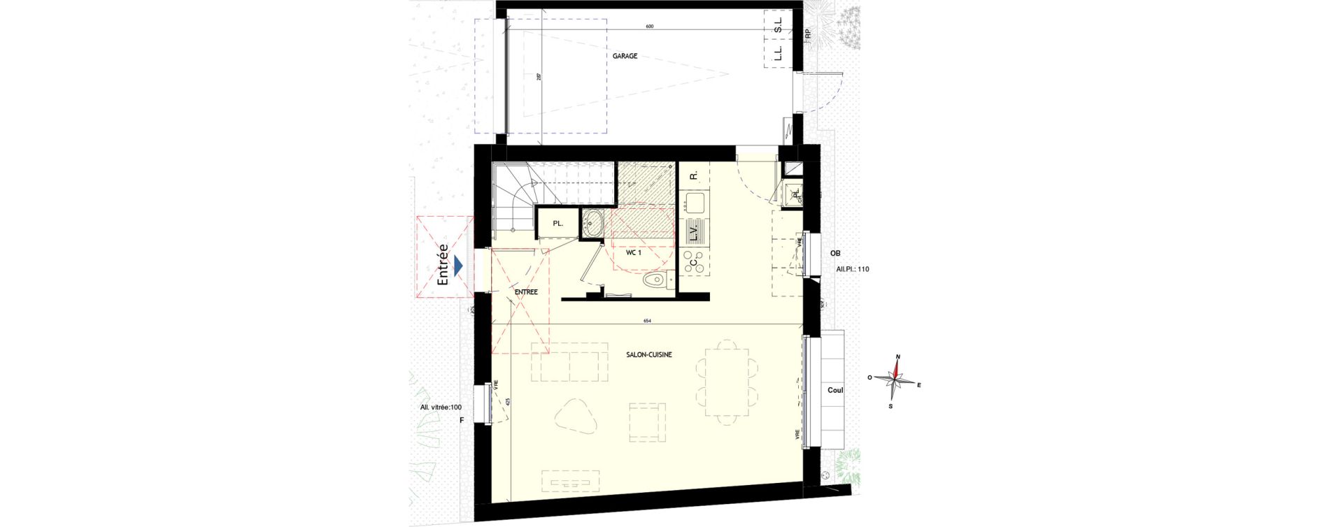 Maison T4 de 81,06 m2 aux Sorini&egrave;res Centre