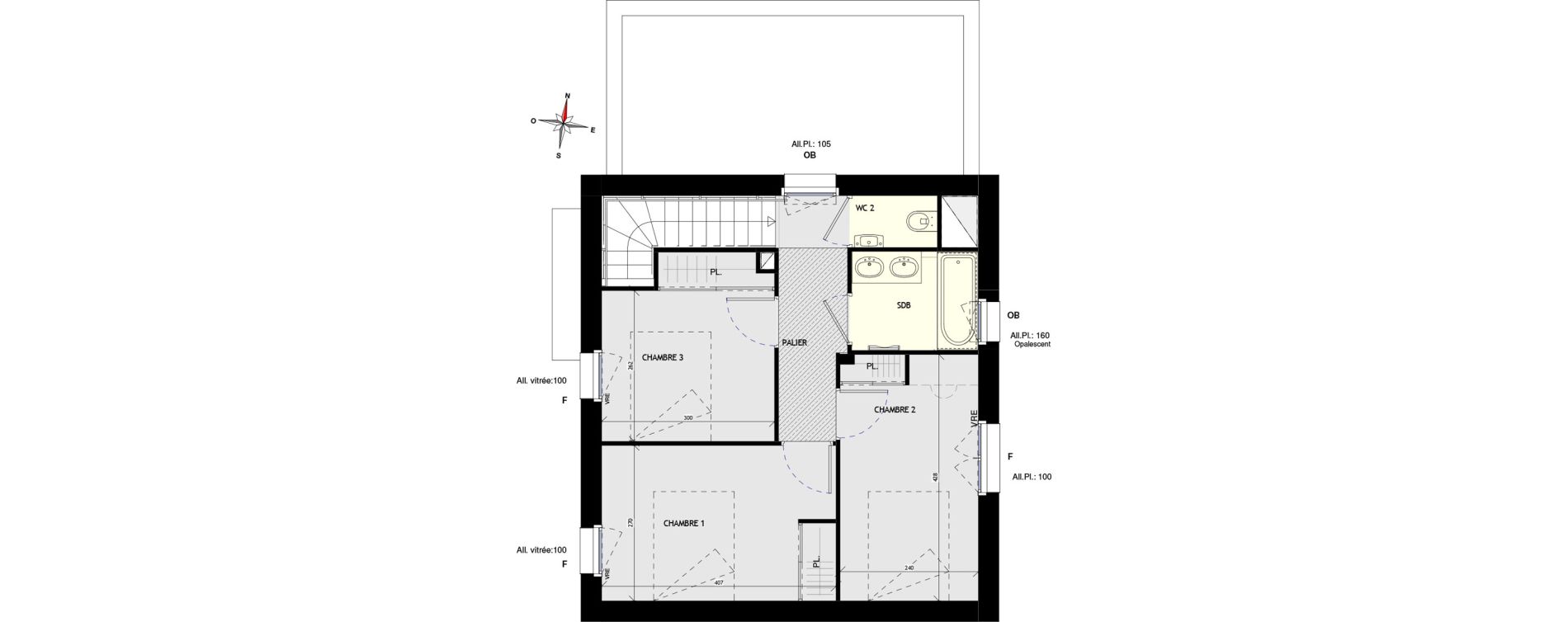 Maison T4 de 82,31 m2 aux Sorini&egrave;res Centre
