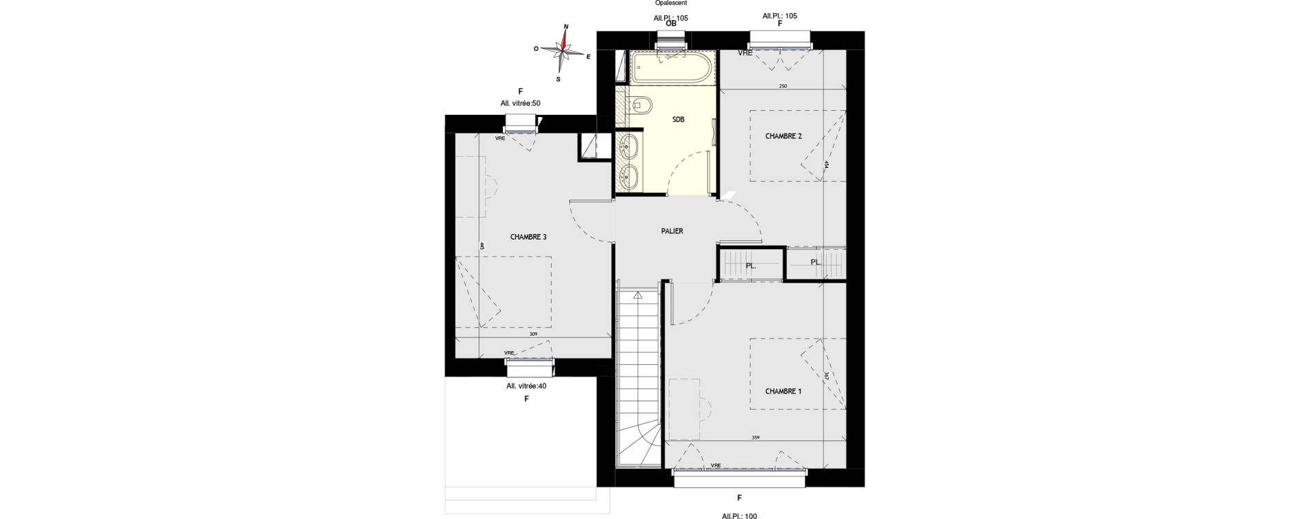 Maison T4 de 87,01 m2 aux Sorini&egrave;res Centre