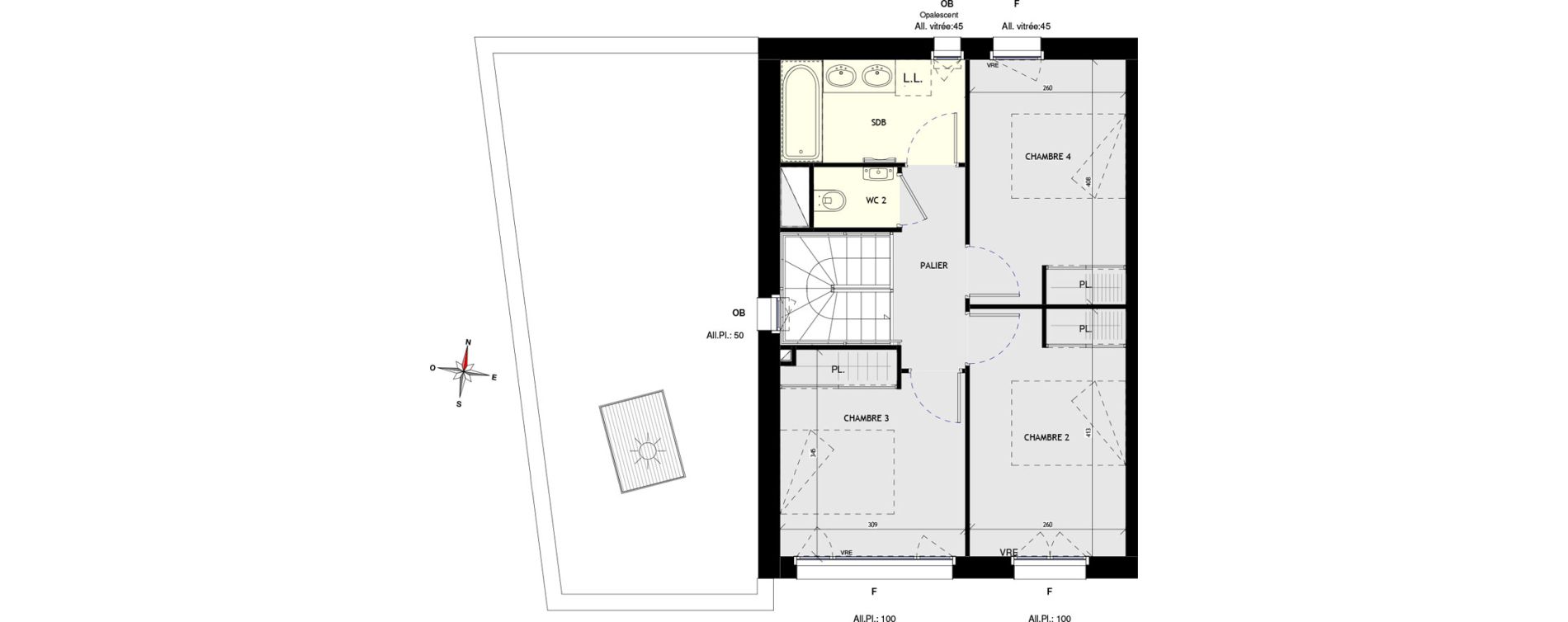 Maison T5 de 97,31 m2 aux Sorini&egrave;res Centre