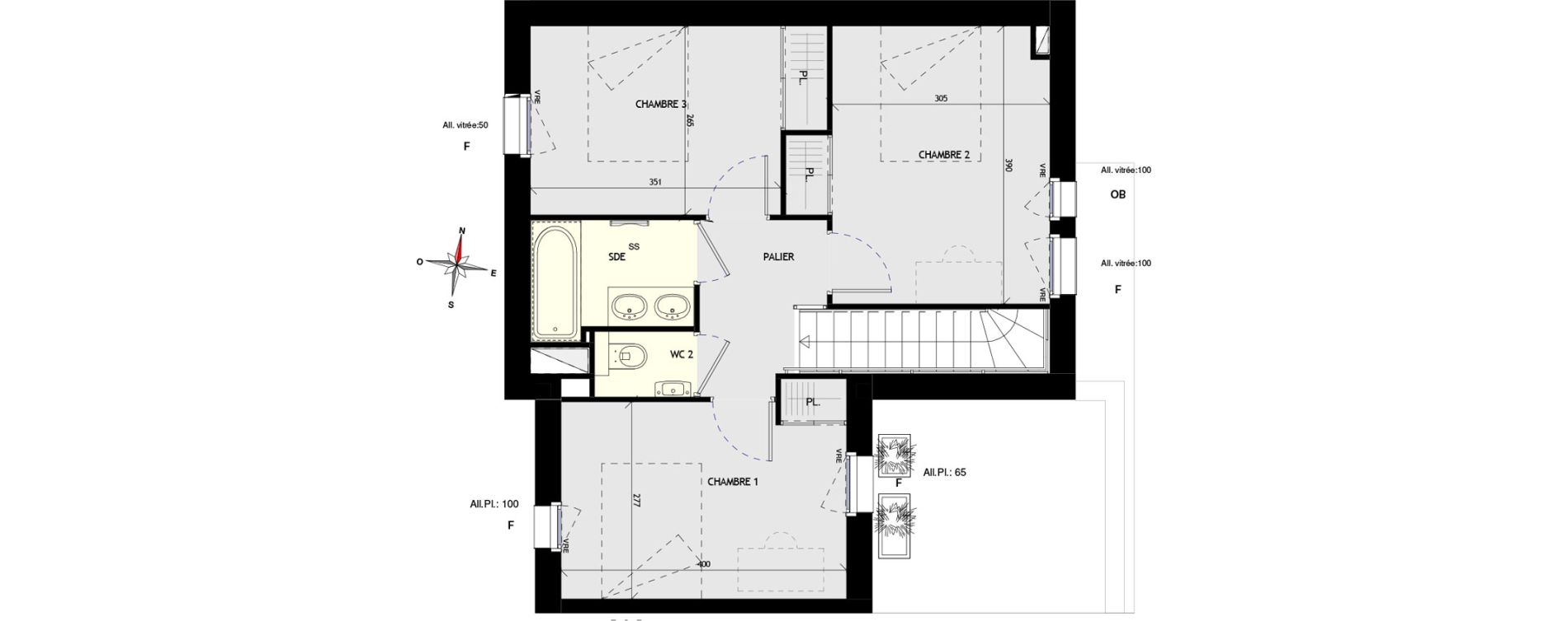 Maison T4 de 81,42 m2 aux Sorini&egrave;res Centre