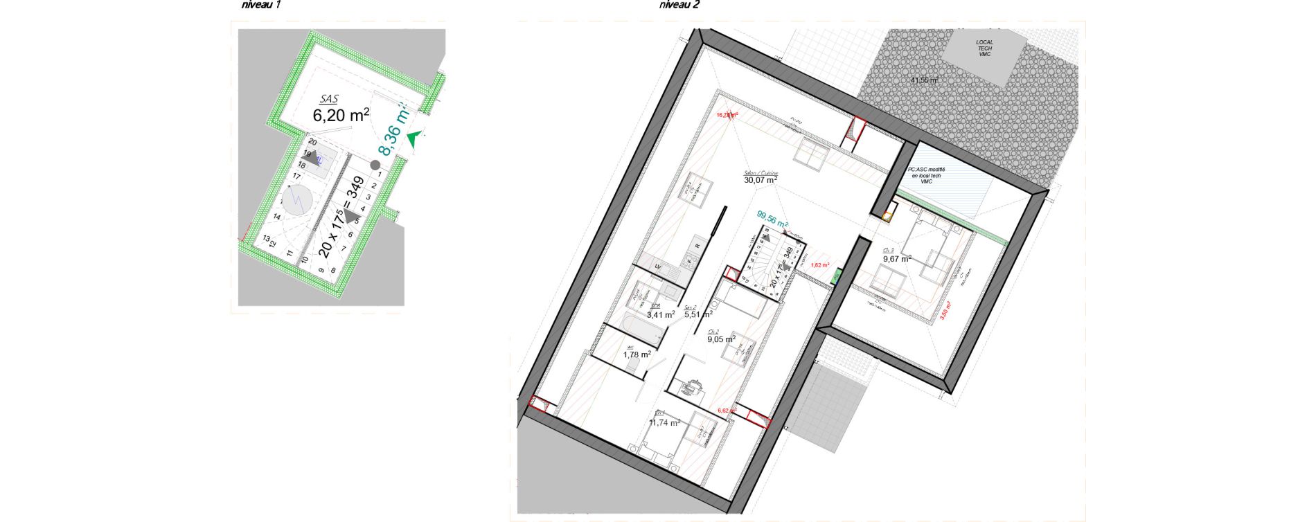 Appartement T4 de 77,43 m2 &agrave; Machecoul Centre