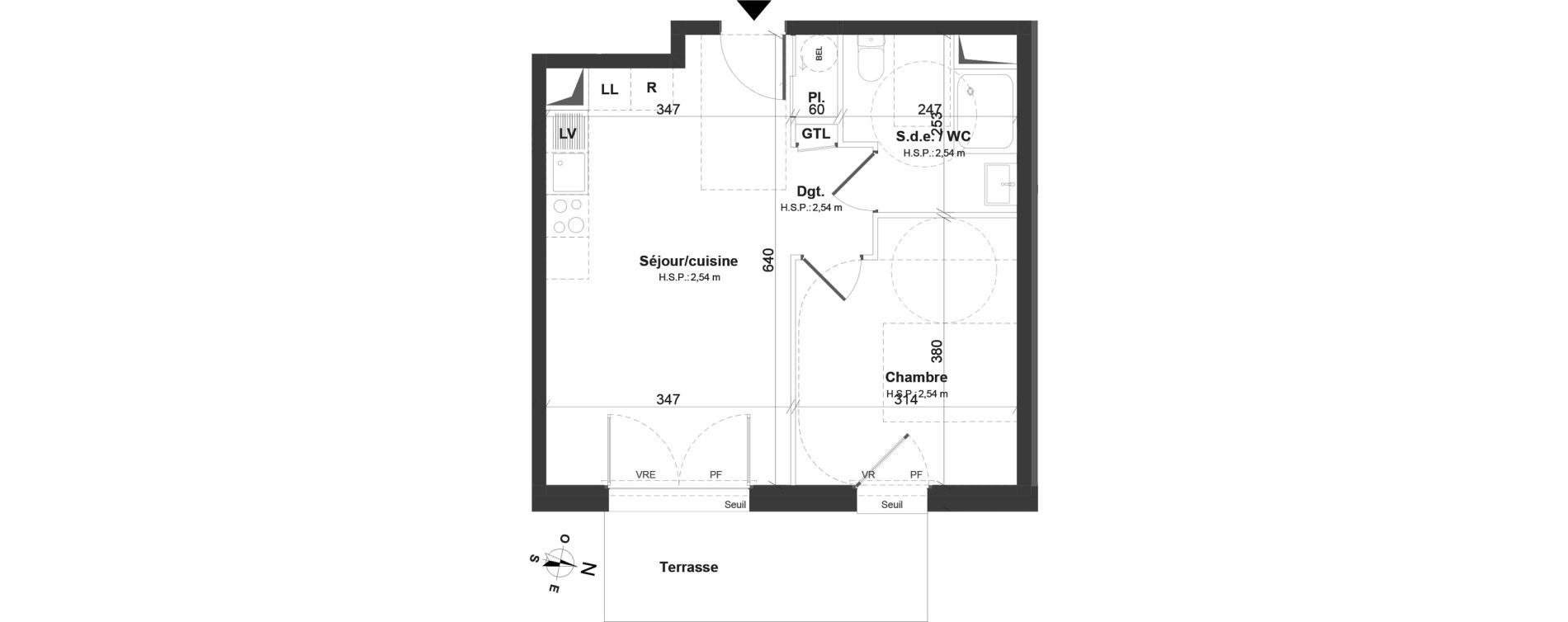 Appartement T2 de 40,05 m2 &agrave; Montoir-De-Bretagne Centre