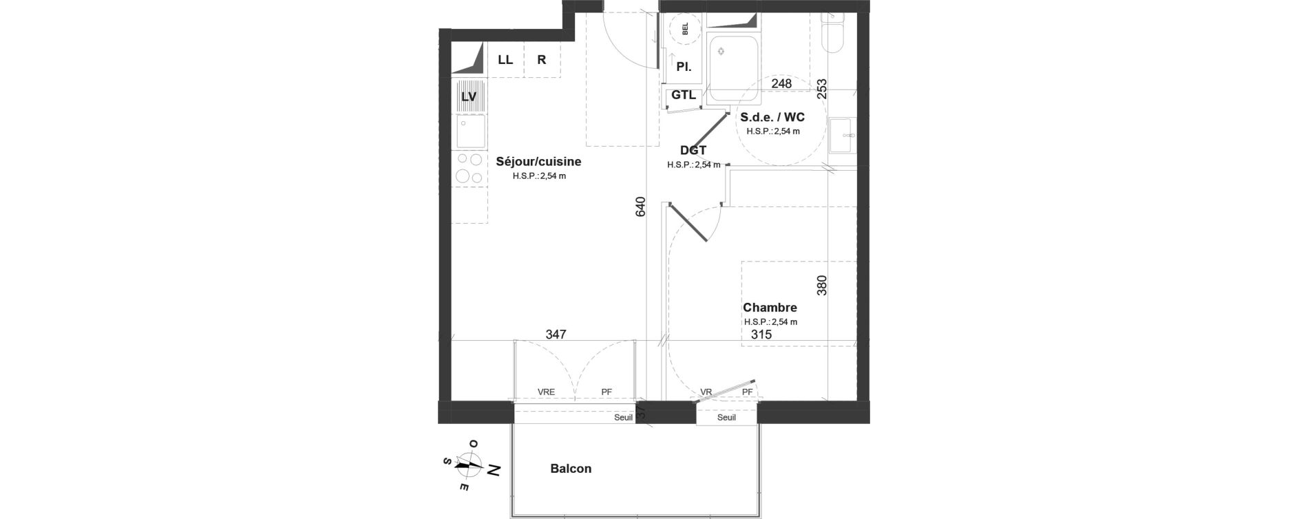 Appartement T2 de 40,15 m2 &agrave; Montoir-De-Bretagne Centre