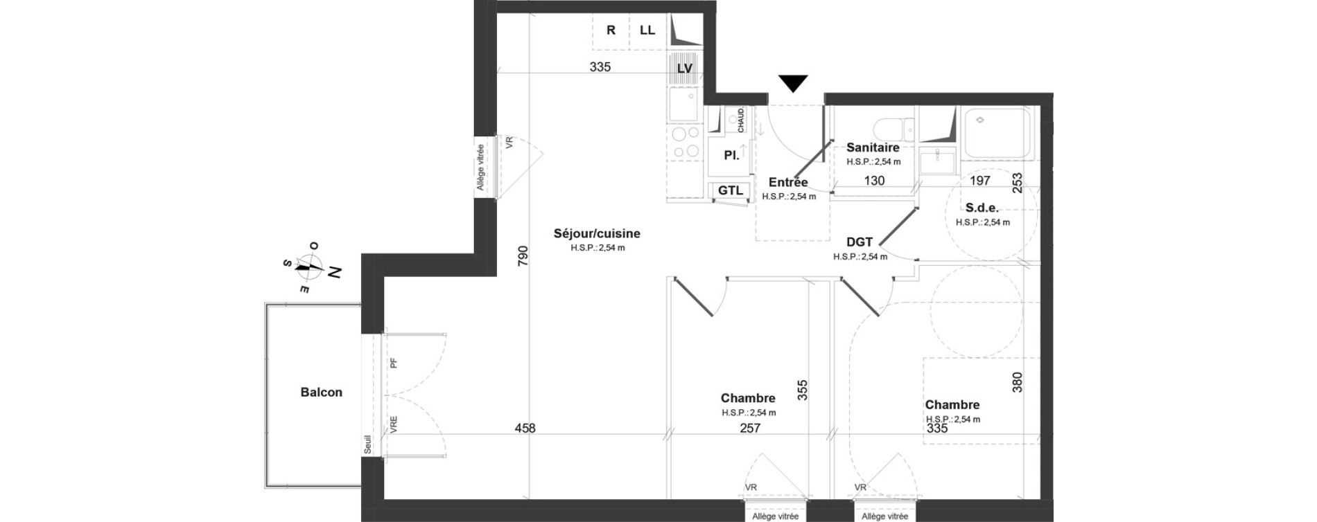 Appartement T3 de 65,26 m2 &agrave; Montoir-De-Bretagne Centre