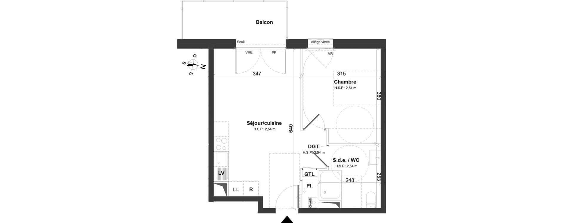 Appartement T2 de 40,21 m2 &agrave; Montoir-De-Bretagne Centre